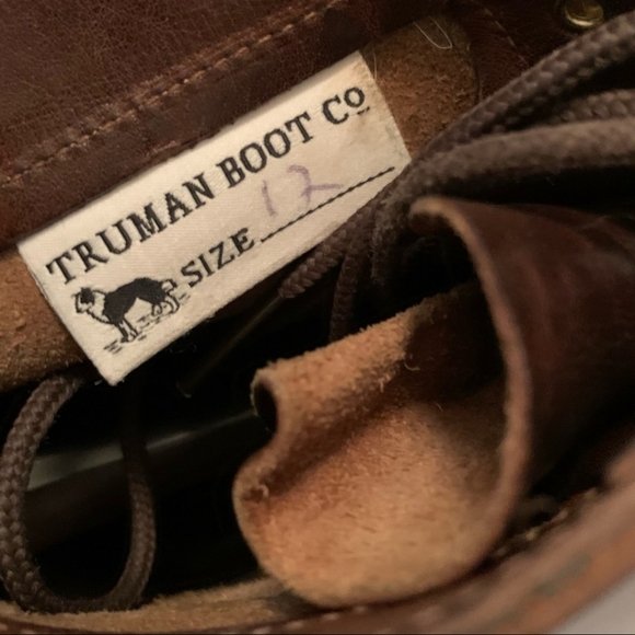 Truman Brown Leather Cap toe Boot, 12 D, EUC - Picture 9 of 16